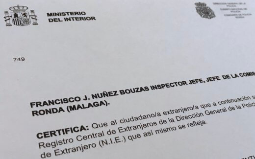 NIE Numero de Identidad de Extranjero