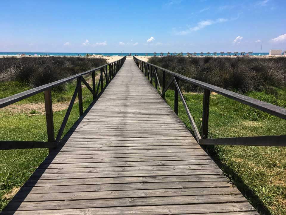 Die Mutter kommt – Conil Strandsteg